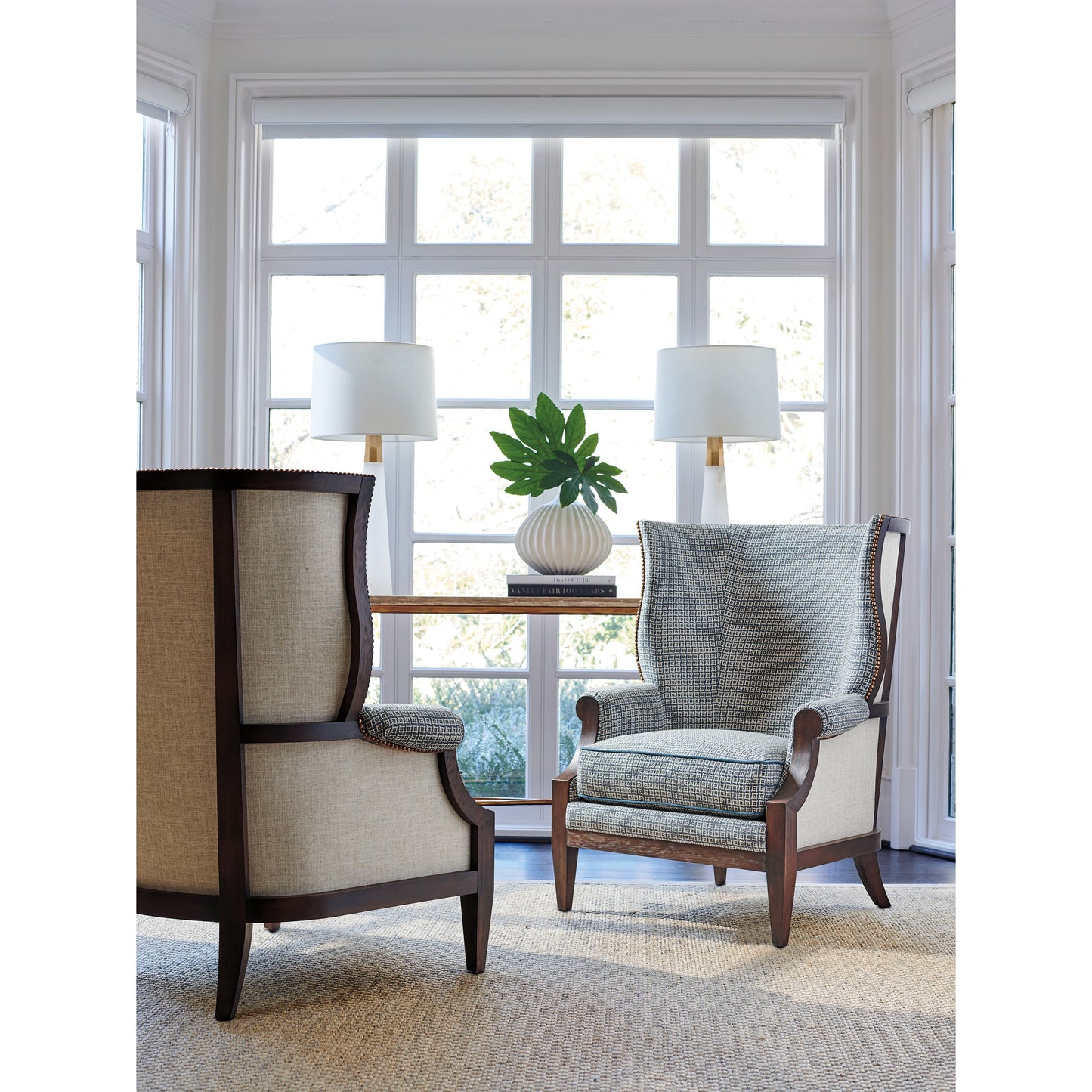 003 SI-1823455 | Lifestyle | Merced Chair by Lexington in walnut. Made from unique in a transitional style.