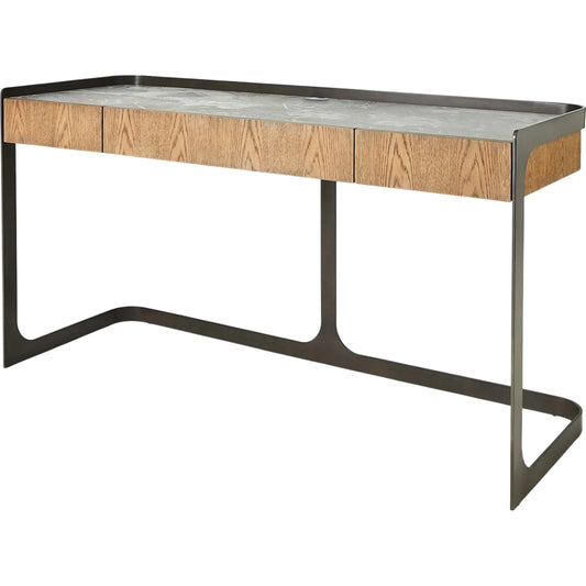 Element Desk by Global Views in grey and marble. Made from unique in a modern style.