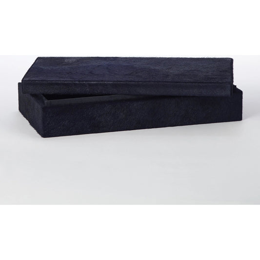 Blue Hair-on-Hide Boxes by Global Views in blue. Made from unique in a modern style.