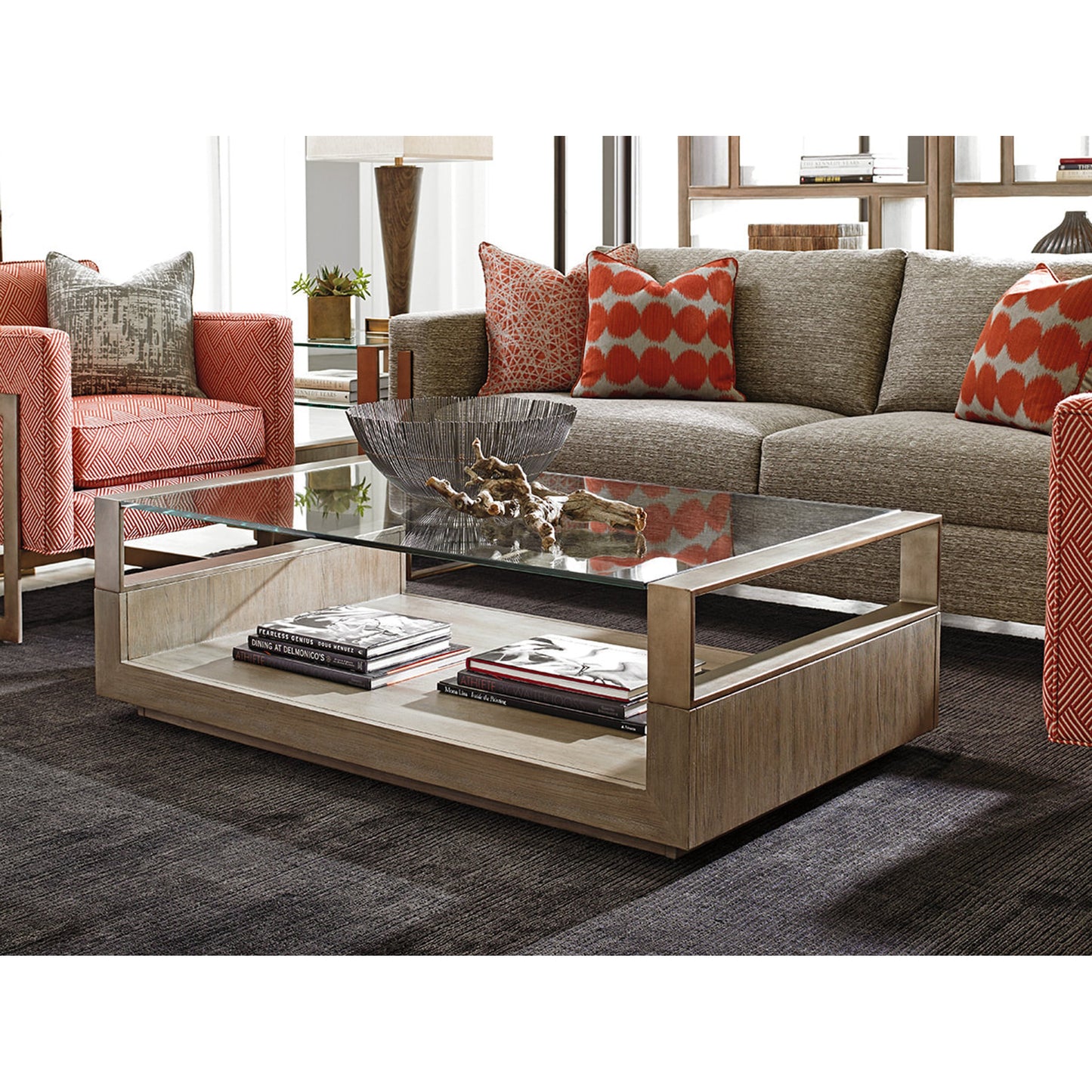 004 SR-835236 | Lifestyle | Center Stage Cocktail Table by Lexington. Made from unique in a modern style.