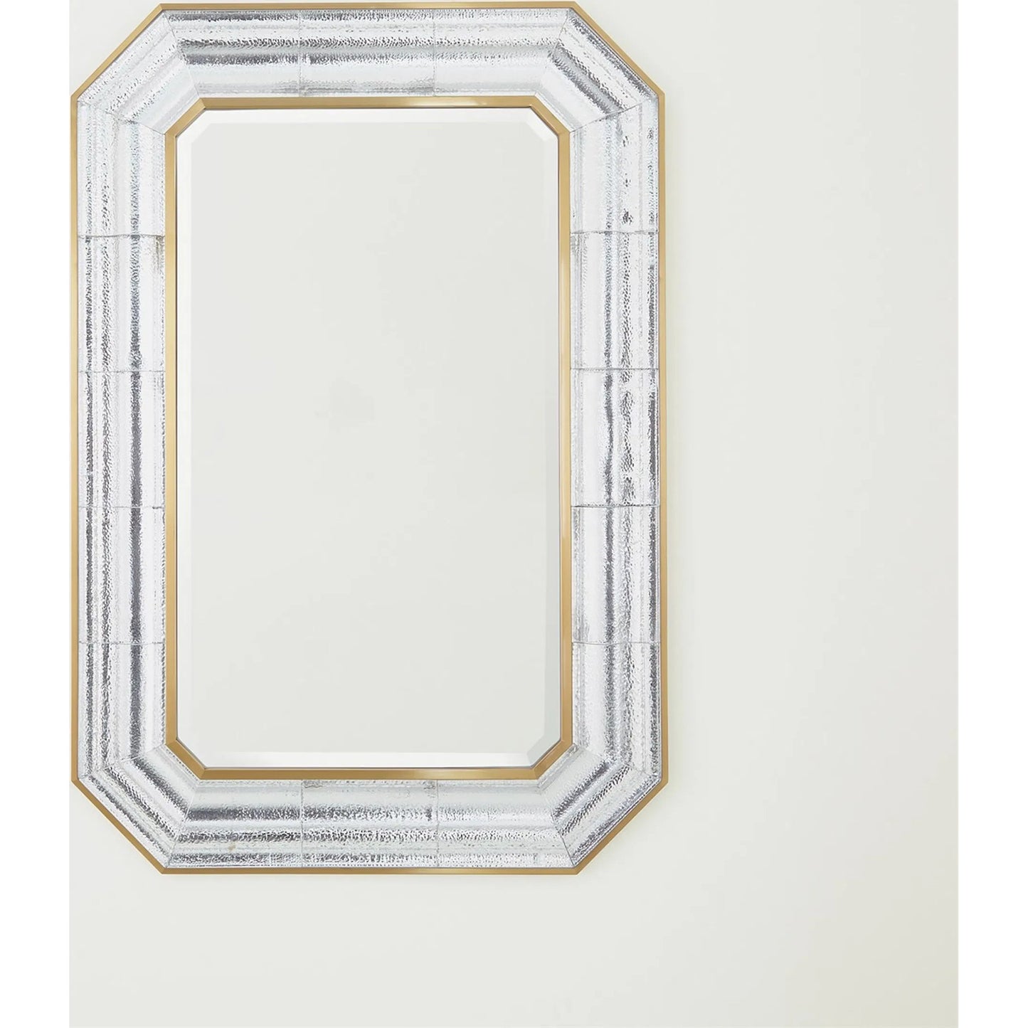 002 SI-2323239 | Additional Silo | Cast Glass Mirror by Global Views in red and brass. Made from unique in a unique style.