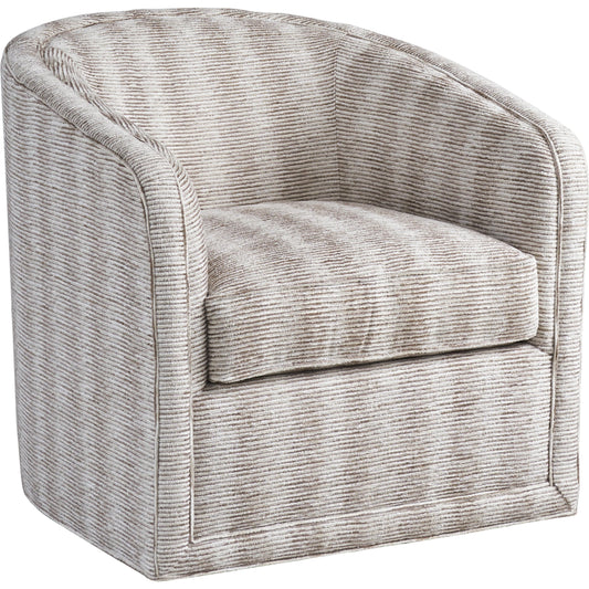 001 SI-2013339 | Primary Silo | Colton Striped Swivel Chair by Lexington in beige. Made from unique in a cottage & farmhouse style.