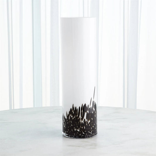 Confetti Vase by Global Views in white and black. Made from unique in a modern style.