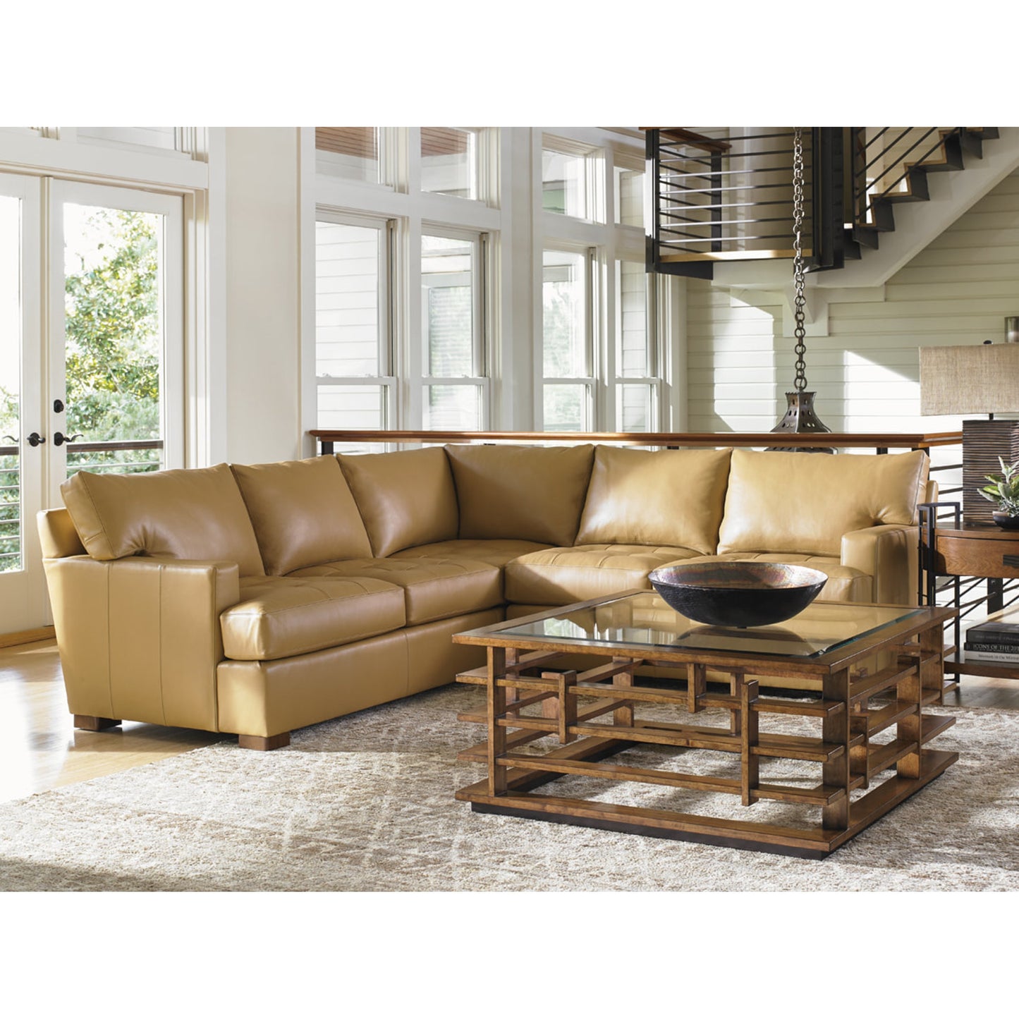 010 SR-836298 | Lifestyle | Nobu Square Cocktail Table by Tommy Bahama Home. Made from unique in a modern style.