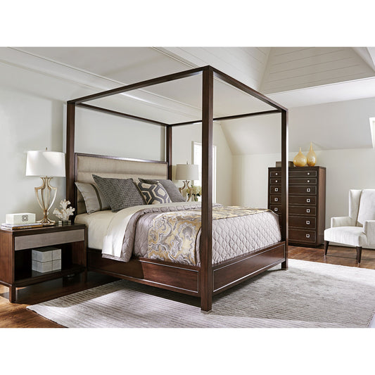 Terranea Poster Bed by Lexington in wheat. Made from unique in a transitional style.