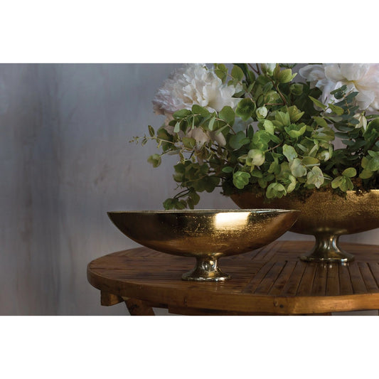 Charlize Compote by Accent Decor in gold. Made from metal in a modern style.