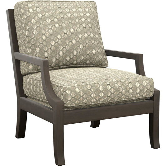 001 SI-2540634 | Primary Silo | Infinity Chair by Tommy Bahama Home in beige, tan. Made from mahogany, fabric in a unique style.
