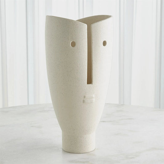 Leonard Vase by Global Views in red and white. Made from unique in a modern style.