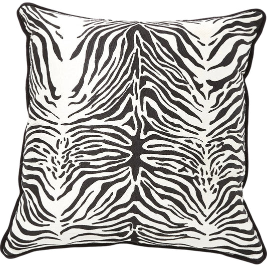 001 SI-2324707 | Primary Silo | Zebra Pillow by Global Views. Made from unique in a eclectic & global style.
