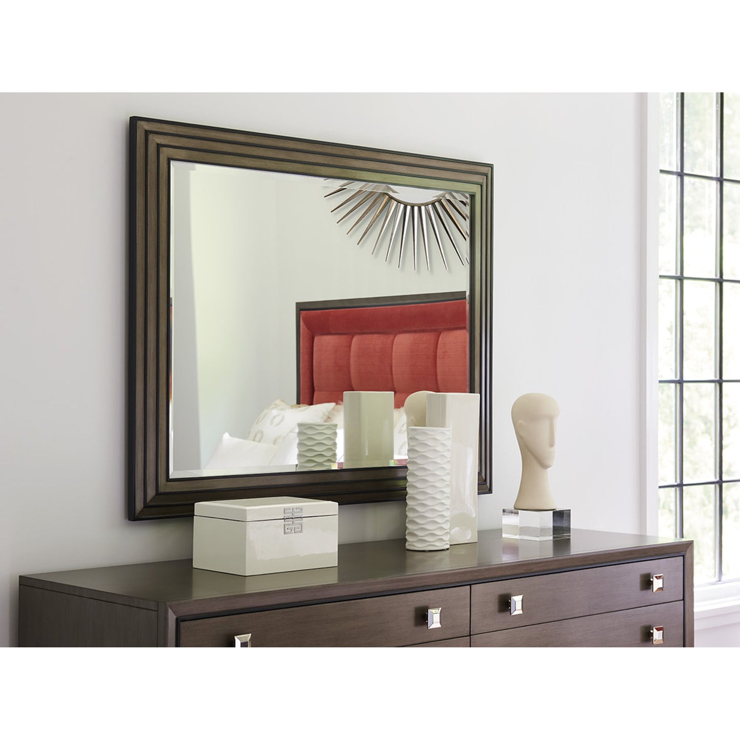 002 SR-835547 | Lifestyle | Miranda Rectangular Mirror by Lexington. Made from unique in a transitional style.
