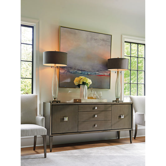 Provence Sideboard by Lexington in gray. Made from unique in a transitional style.