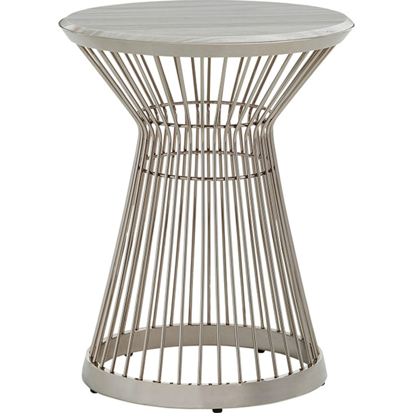 001 SR-835521 | Additional Silo | Martini Stainless Accent Table by Lexington in polished silver. Made from unique in a modern style.