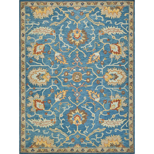001 SI-2543450,SI-2543456,SI-2543457 | Primary Silo | Newport 7330 Rug by Exquisite Rugs in blue, ivory. Made from new zealand wool in a unique style.