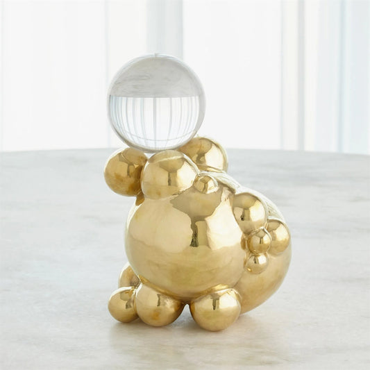 Bubble Orb Holder by Global Views in brass. Made from unique in a modern style.