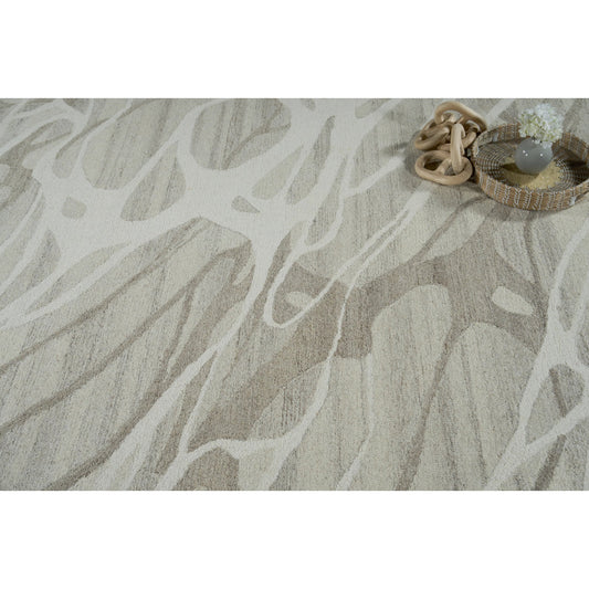 Rio 7338 Rug by Exquisite Rugs in beige, ivory. Made from new zealand wool in a unique style.