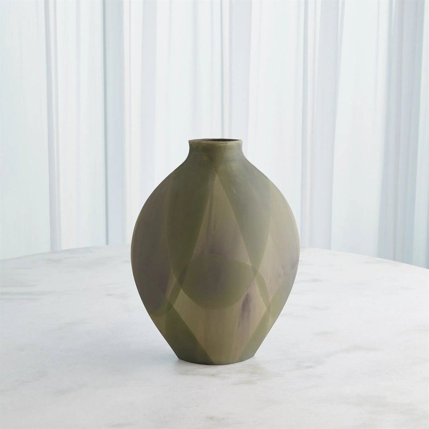 020 SI-2323747,SI-2323748 | Lifestyle | Helios Green Vase by Global Views in green. Made from unique in a unique style.