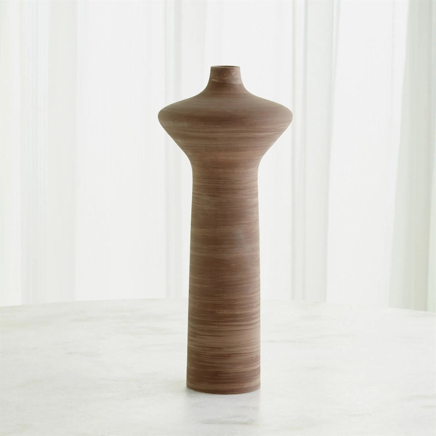 003 SI-2323522 | Lifestyle | Expo Vase by Global Views in brown. Made from unique in a rustic style.