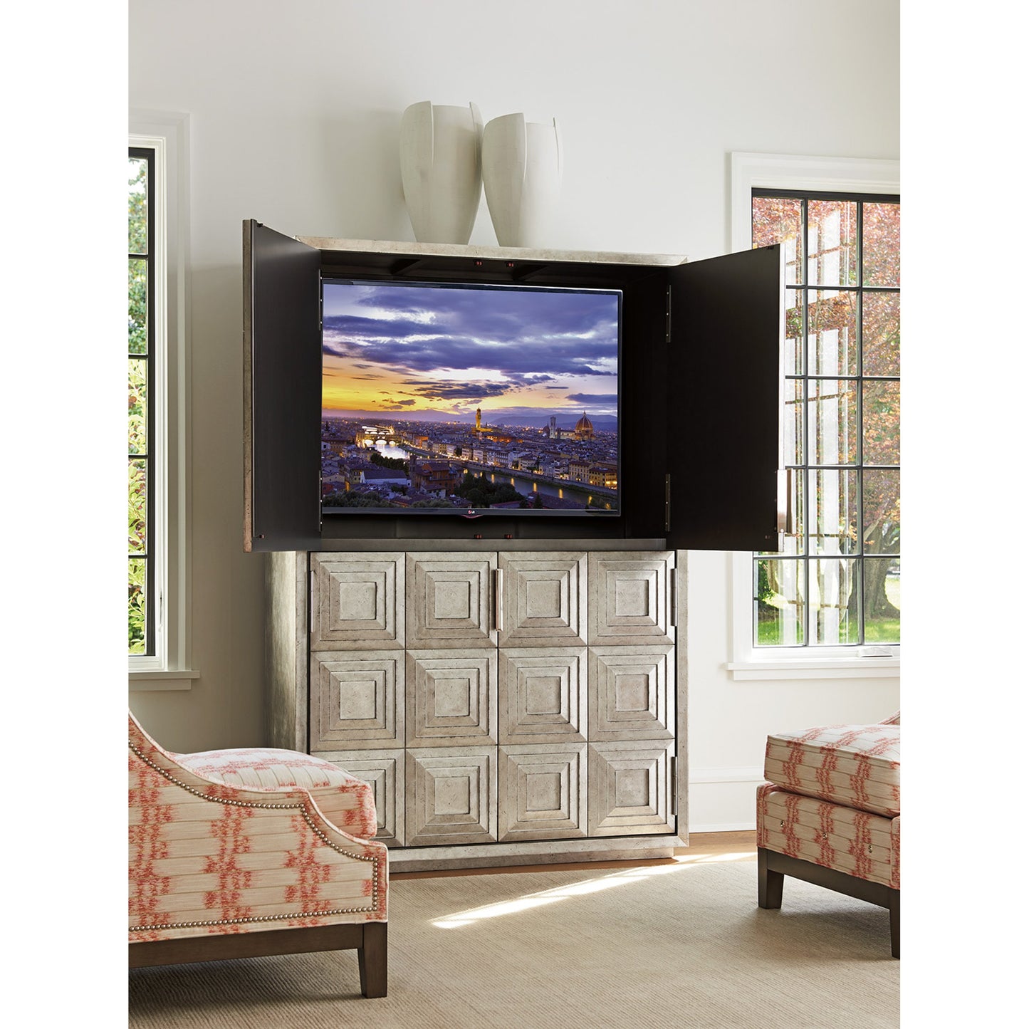 007 SR-835647 | Lifestyle | Sanremo Cabinet by Lexington. Made from unique in a transitional style.