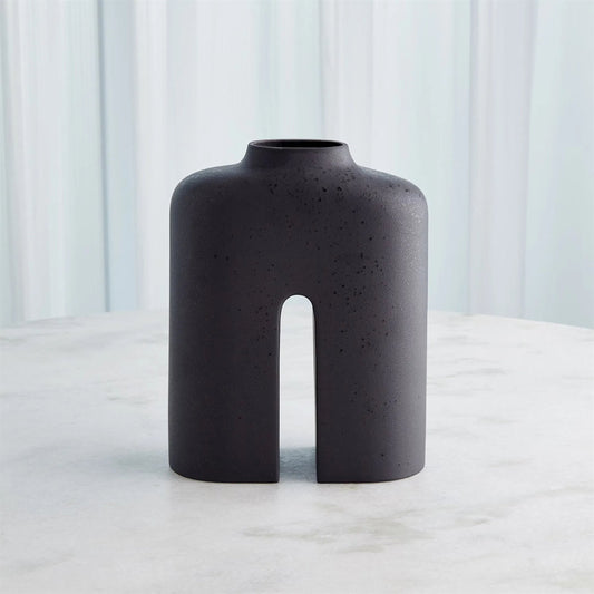 Guardian Black Vase by Global Views in black. Made from unique in a modern style.
