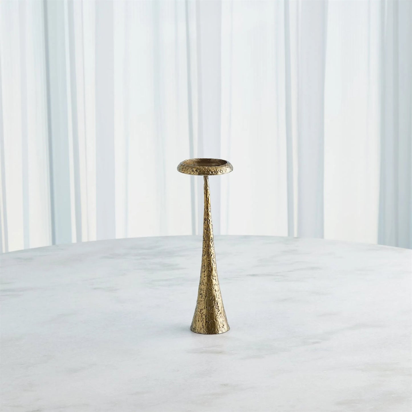 004 SI-2323124,SI-2323125,SI-2323126 | Additional Silo | Beacon Candle Holder by Global Views in red and antique brass. Made from unique in a unique style.