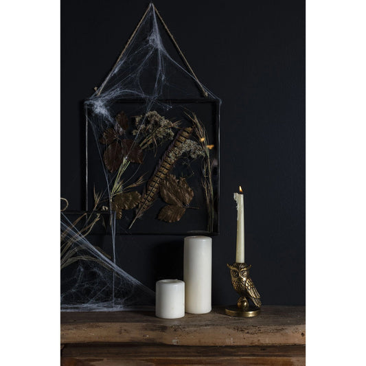 Stri Candleholder by Accent Decor in gold. Made from metal in a traditional style.