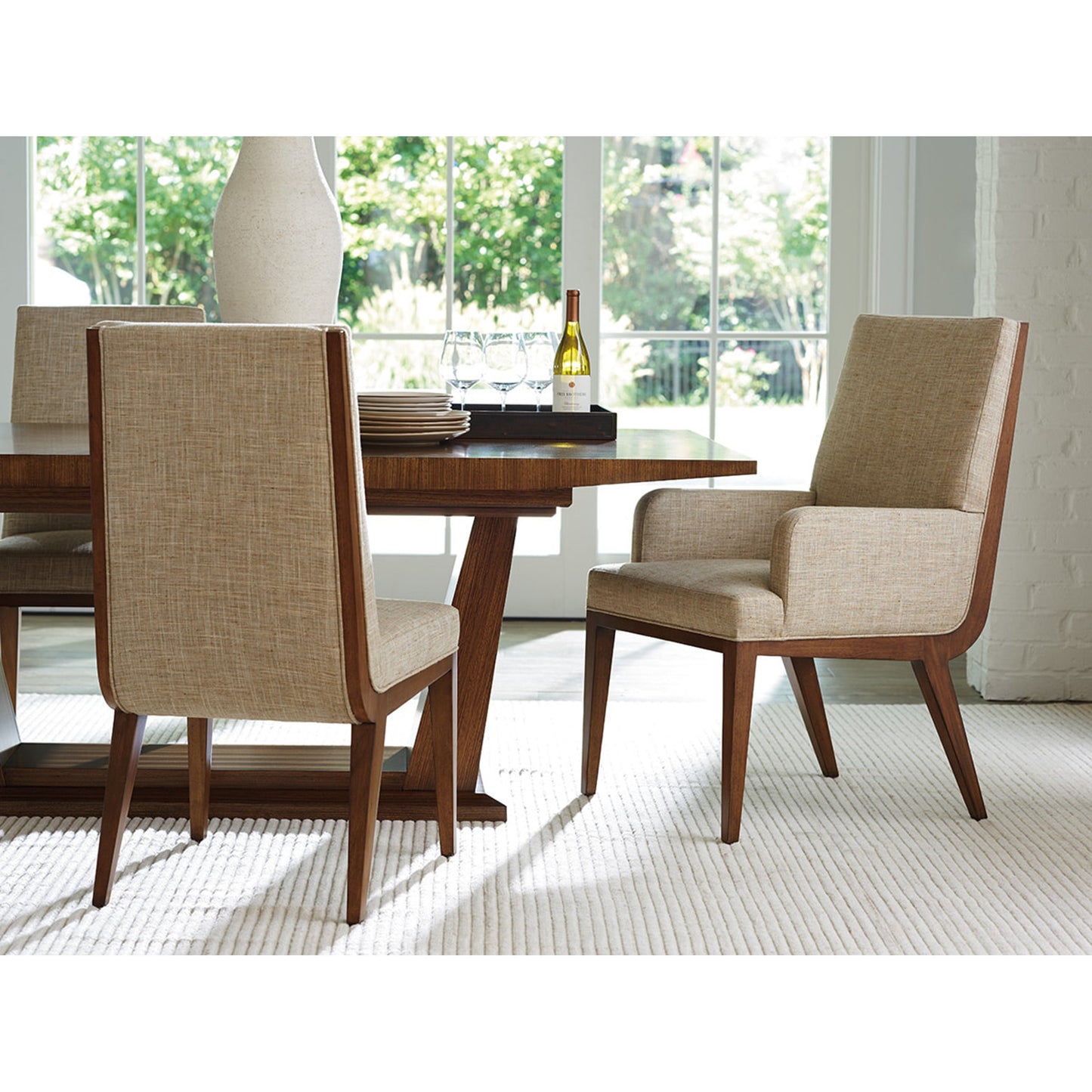 003 SR-835512 | Lifestyle | Marino Upholstered Arm Chair by Lexington. Made from unique in a transitional style.