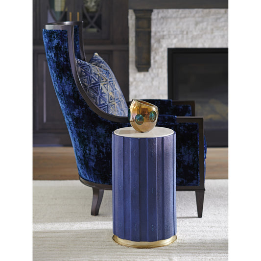 Chelsea Accent Table by Lexington in cobalt. Made from unique in a modern style.