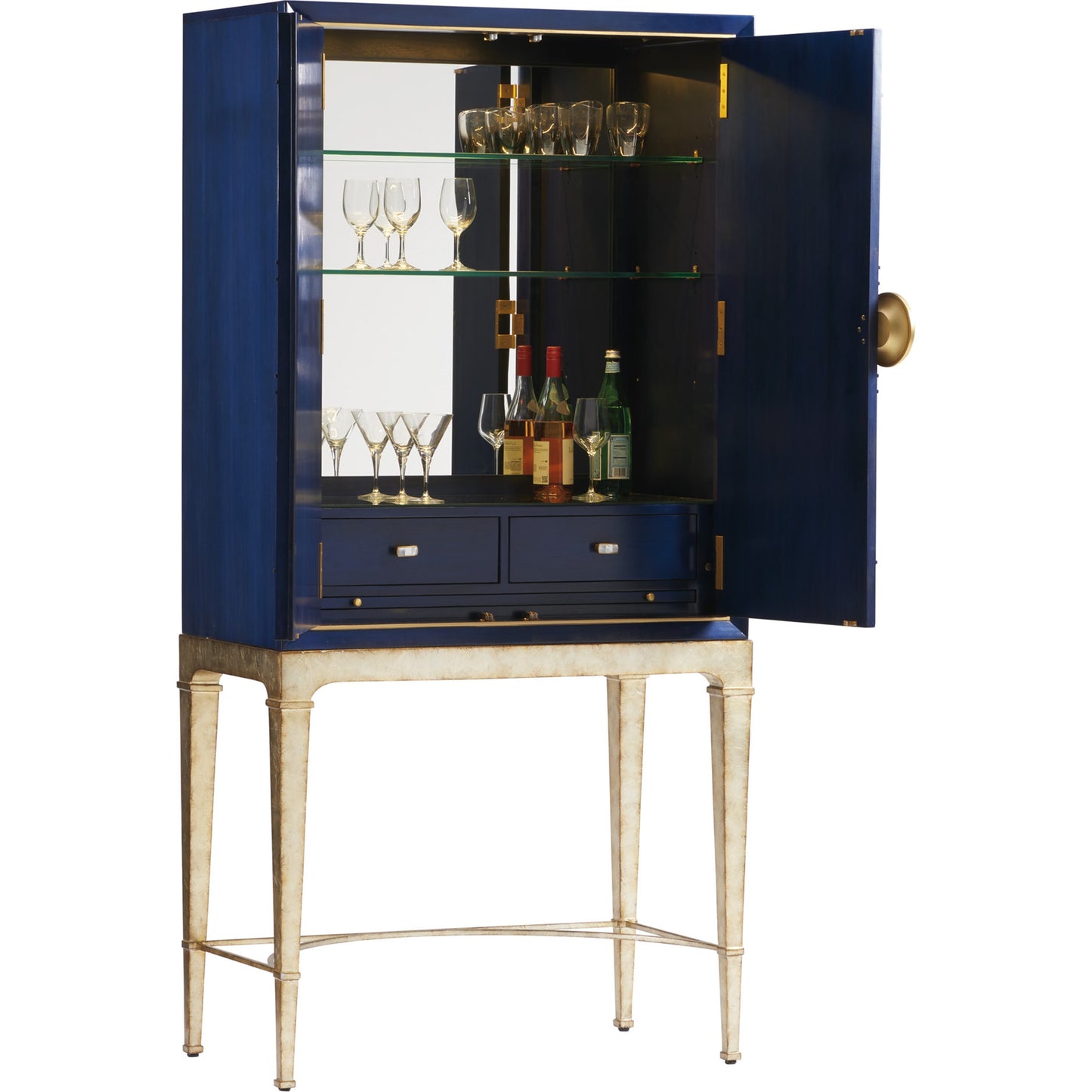 002 SR-835266 | Additional Silo | Meridian Bar by Lexington in cobalt. Made from unique in a transitional style.