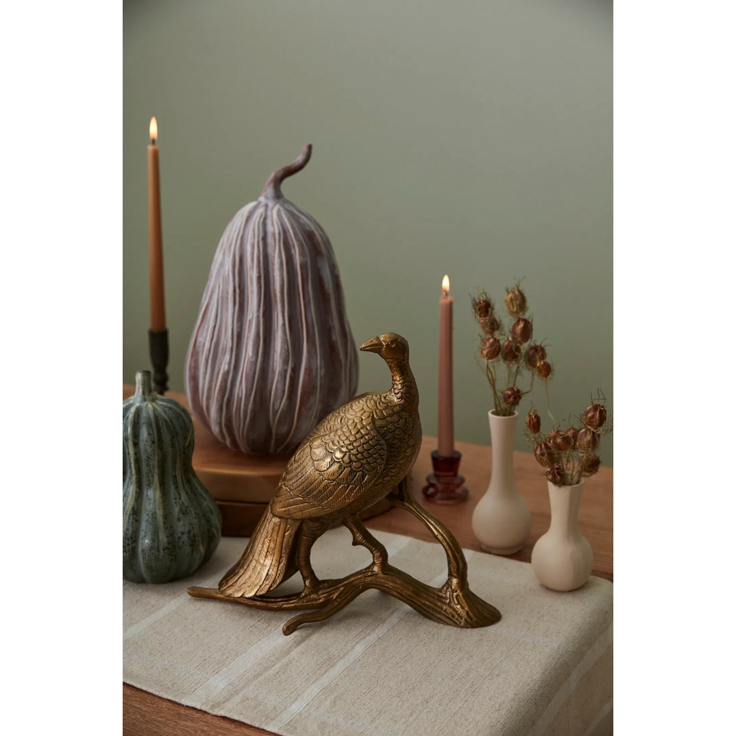 003 SI-2255376 | Lifestyle | Merriam Turkey by Accent Decor in antique-gold. Made from metal in a eclectic & global style.