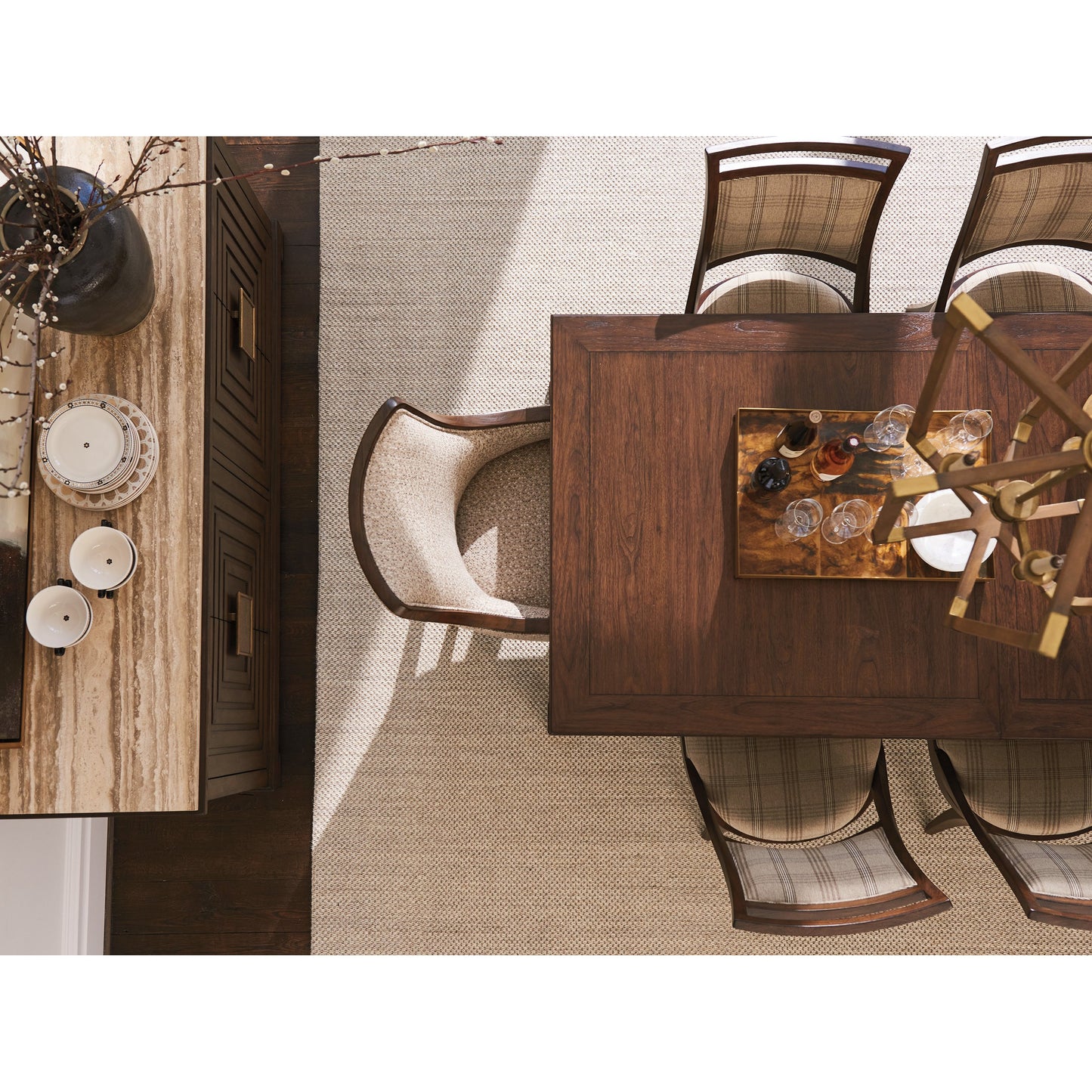 006 SI-1823437 | Additional Silo | Elk Grove Dining Table by Lexington in walnut. Made from unique in a traditional style.