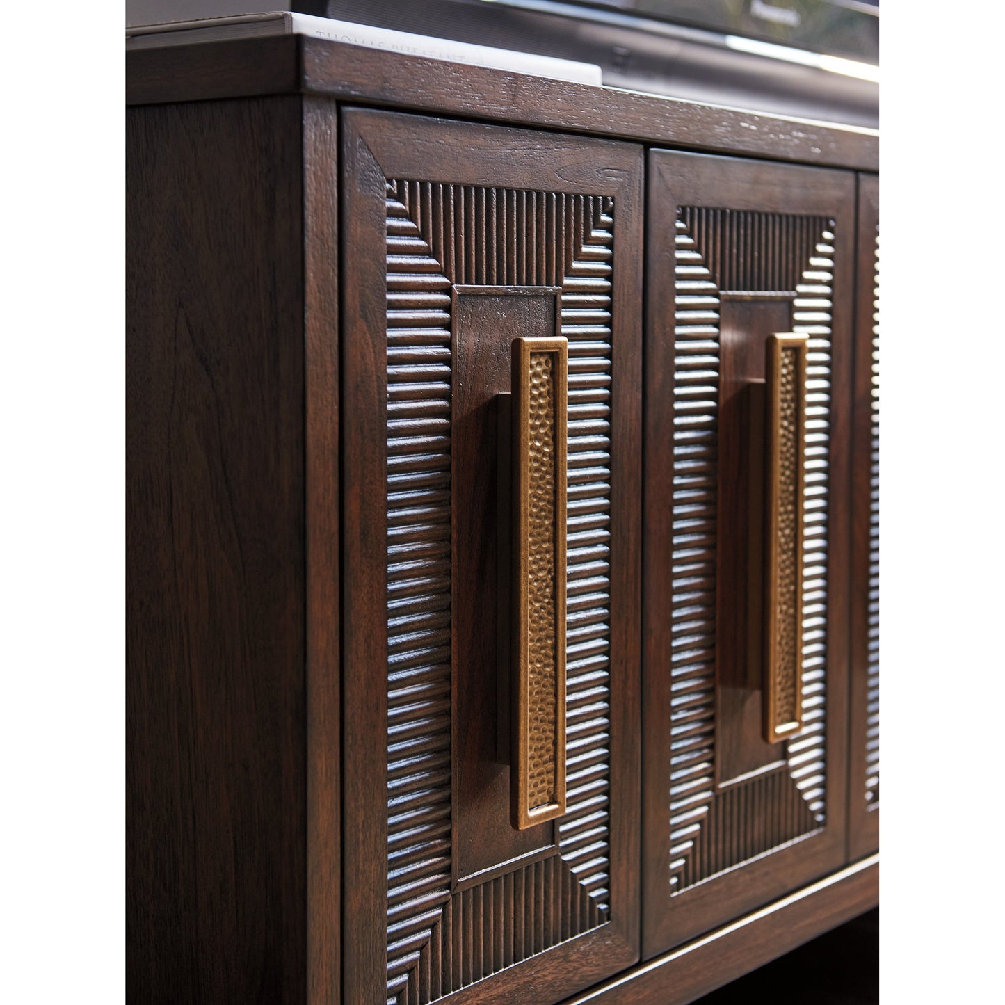 004 SI-1823457 | Additional Silo | Modesto Media Console by Lexington in walnut. Made from unique in a transitional style.