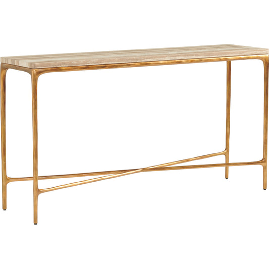 Menlo Park Console by Lexington in maritime brass. Made from unique in a transitional style.