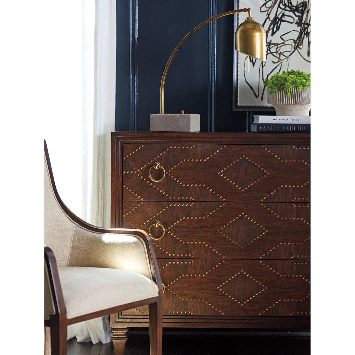002 SI-1823482 | Additional Silo | Woodland Drawer Hall Chest by Lexington in walnut. Made from unique in a transitional style.