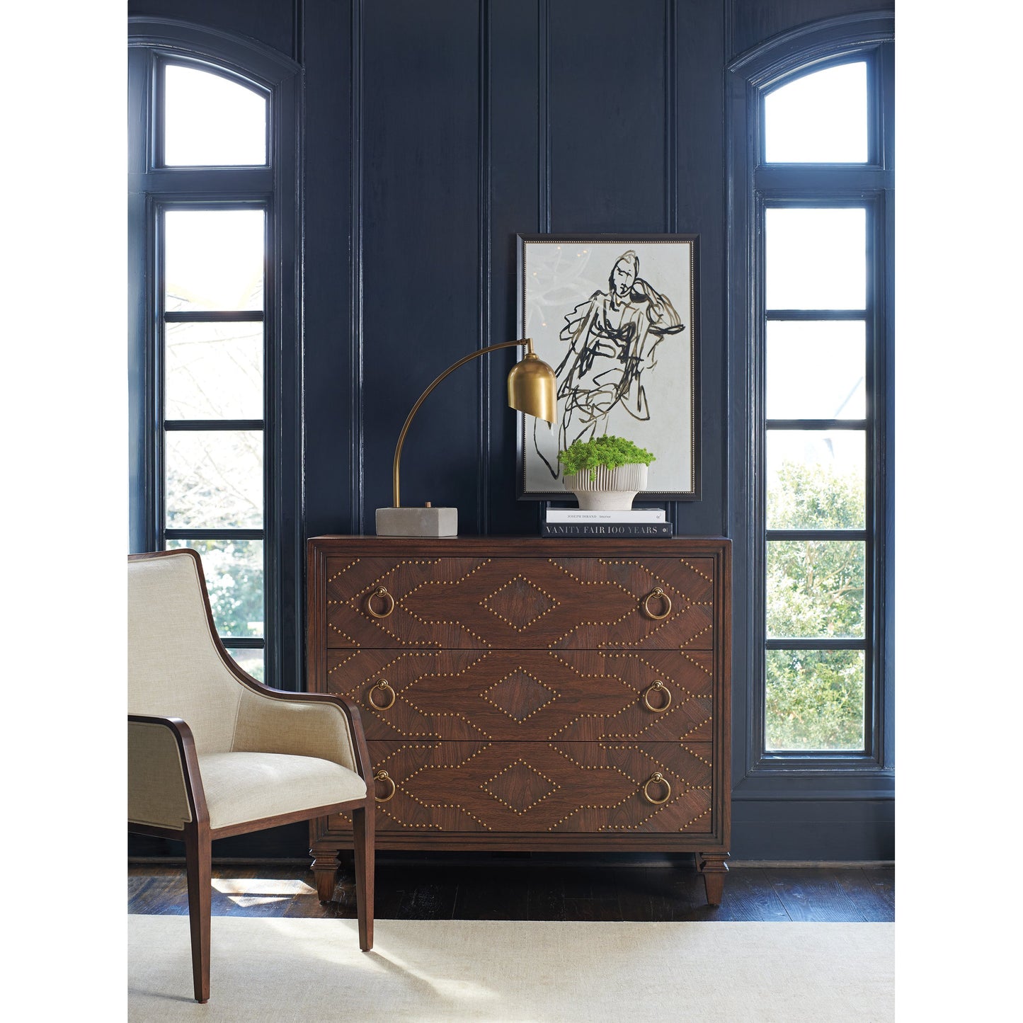 007 SI-1823482 | Lifestyle | Woodland Drawer Hall Chest by Lexington in walnut. Made from unique in a transitional style.