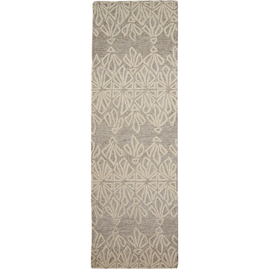 Enzo Transitional Geometric Rug - 8735F by Feizy in tan, ivory. Made from wool in a unique style.