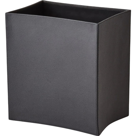 001 SR-891972 | Primary Silo | Folded Leather Wastebasket by Global Views. Made from leather in a modern style.