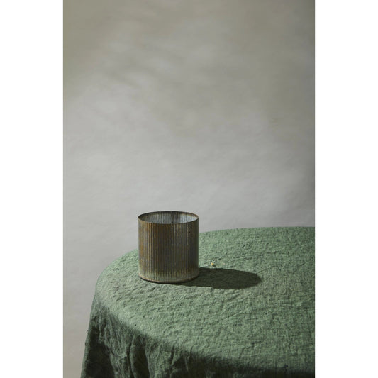 Norah Pot by Accent Decor in silver. Made from metal in a modern style.