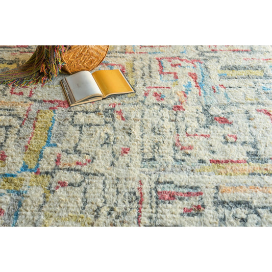 Marrakesh 7428 Rug by Exquisite Rugs in red, yellow, multi. Made from wool in a unique style.