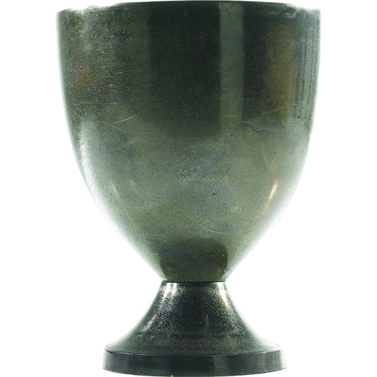 Arsenal Urn by Accent Decor in silver. Made from metal in a modern style.