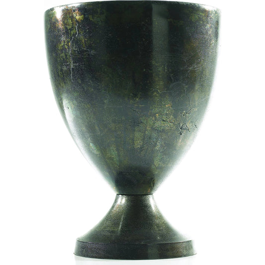 Arsenal Urn by Accent Decor in silver. Made from metal in a modern style.
