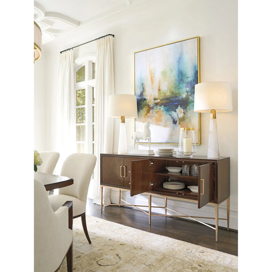 Stratford Sideboard by Lexington. Made from unique in a transitional style.