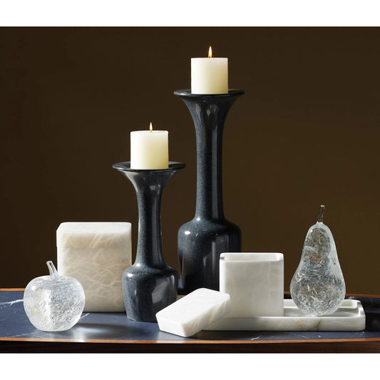 Calyx Candle Holder by Global Views in marble. Made from unique in a modern style.