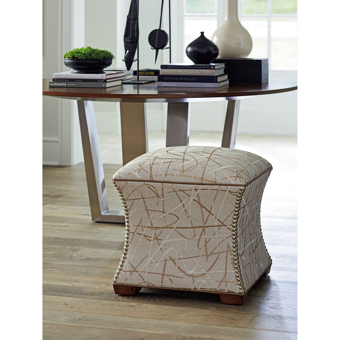 006 SR-835498 | Lifestyle | Mandara Round Dining Table by Lexington. Made from unique in a modern style.