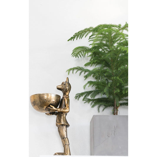 E+E Eloise Dish Stand by Accent Decor in gold. Made from metal in a modern style.