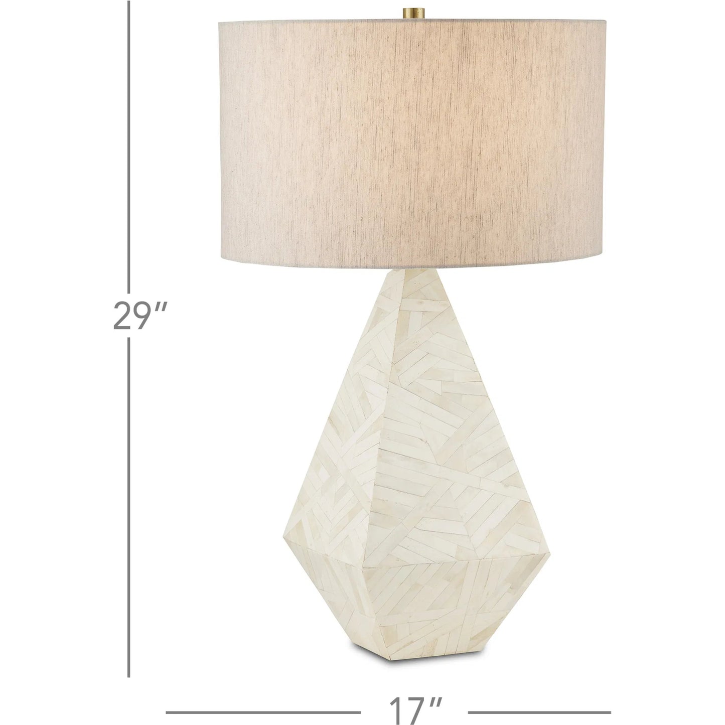 010 SI-2007738 | Lifestyle | Elysium Table Lamp by Currey and Company. Made from bone, engineered wood in a modern style.