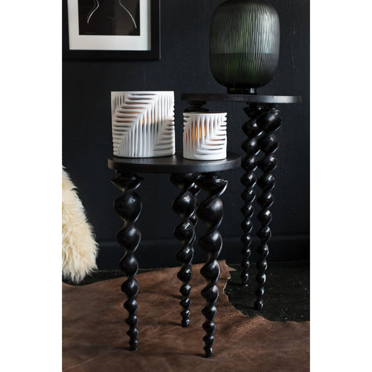 Heli Stand by Accent Decor in black. Made from metal in a modern style.