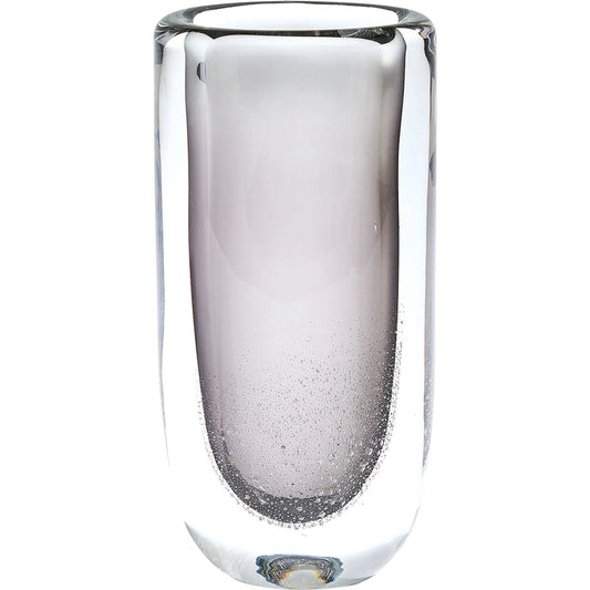 Micro Bubble Vase by Global Views in clear. Made from art glass in a modern style.