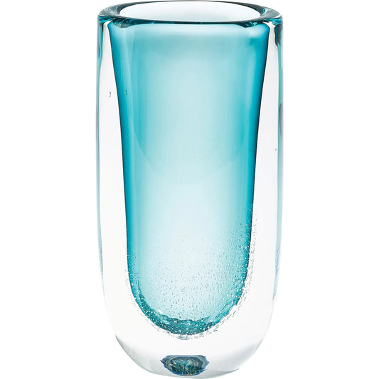 Micro Bubble Vase by Global Views in clear. Made from art glass in a modern style.