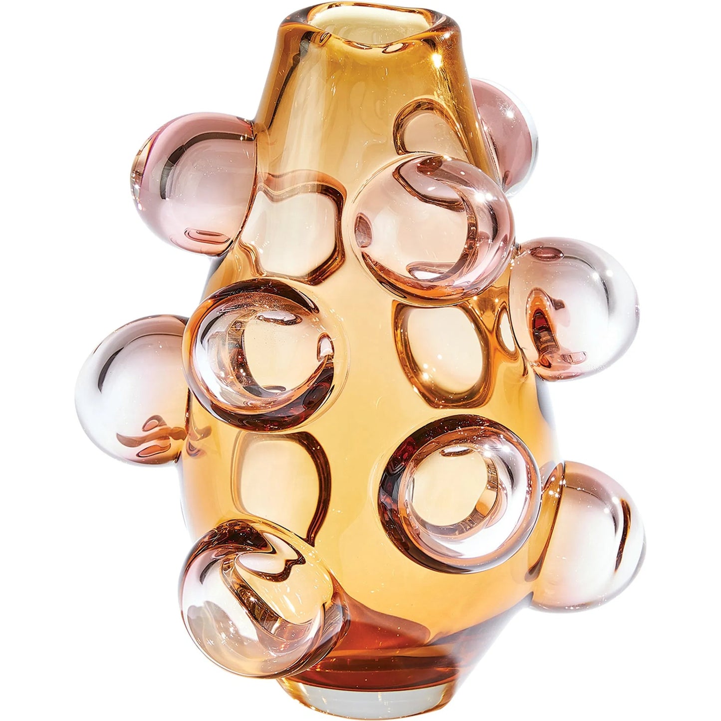 003 SI-2323192 | Primary Silo | Bubbled Vase by Global Views. Made from artglass in a eclectic & global style.