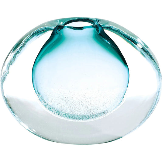 Micro Bubble Vase by Global Views in clear. Made from art glass in a modern style.